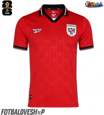 Panama Dětské Domácí Dres MS 2026 Krátký Rukáv (+ trenýrky)